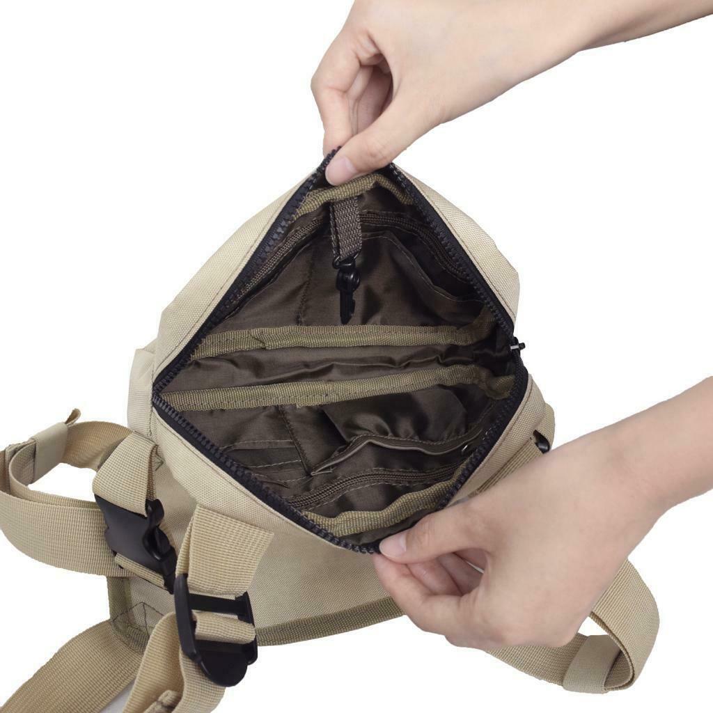 Running Chest Bag Streetwear Shoulder Front Pack Hiking Camping Phone Holder