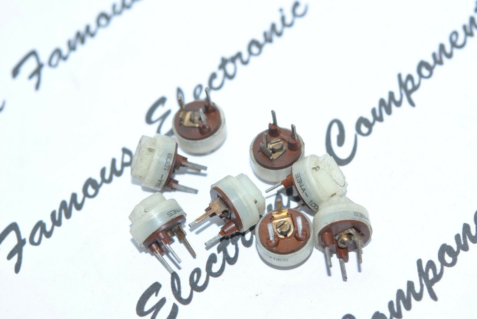 10PCS - 534A-100B 100R Type-B Trimmer / Potentiometer / Variable Resistor