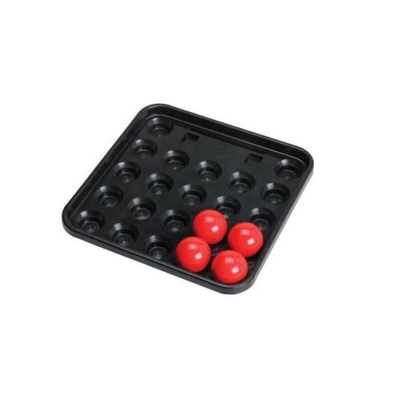 Platic Standard British Billiards Snooker Pool Ball Tray for 22 Balls Black