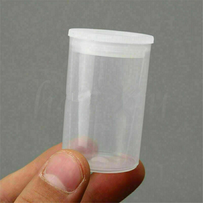 5pcs Plastic Empty Black/White Bottle 35mm Film Cans Canisters Containers
