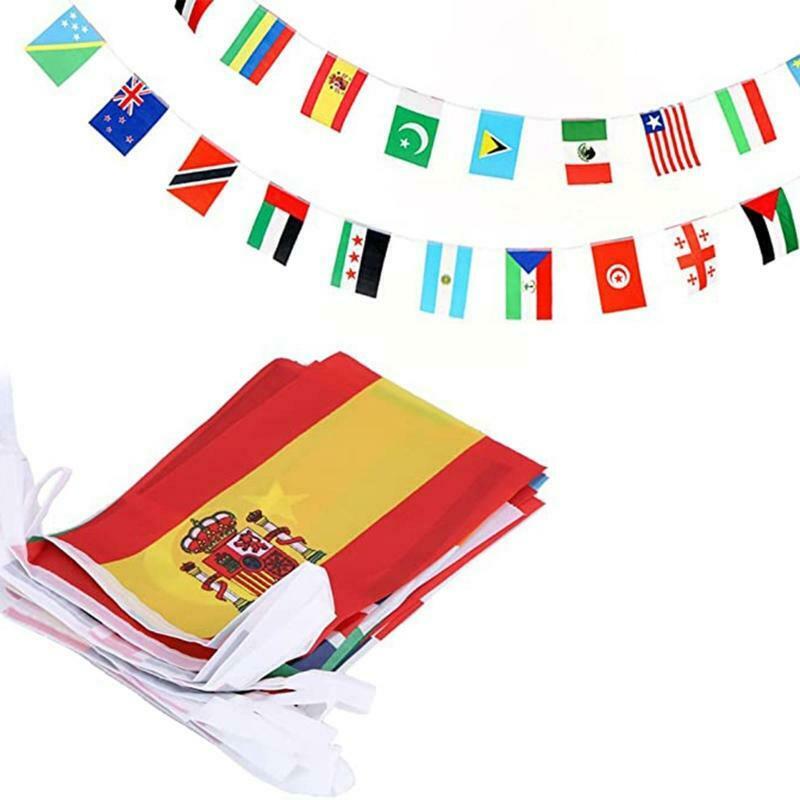 100 Countries String Flag International Bunting Pennant Banner Decoration
