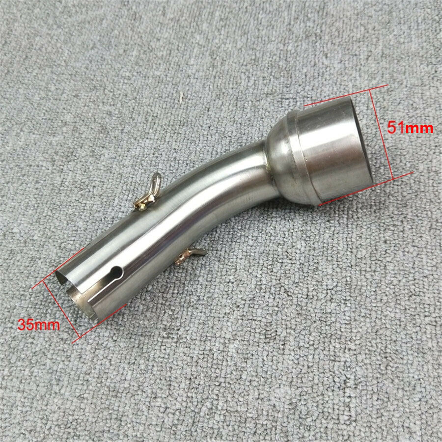 Stainless Steel Motorcycle Exhaust Middle Pipe Link For Yamaha YZF R25 R3 R30