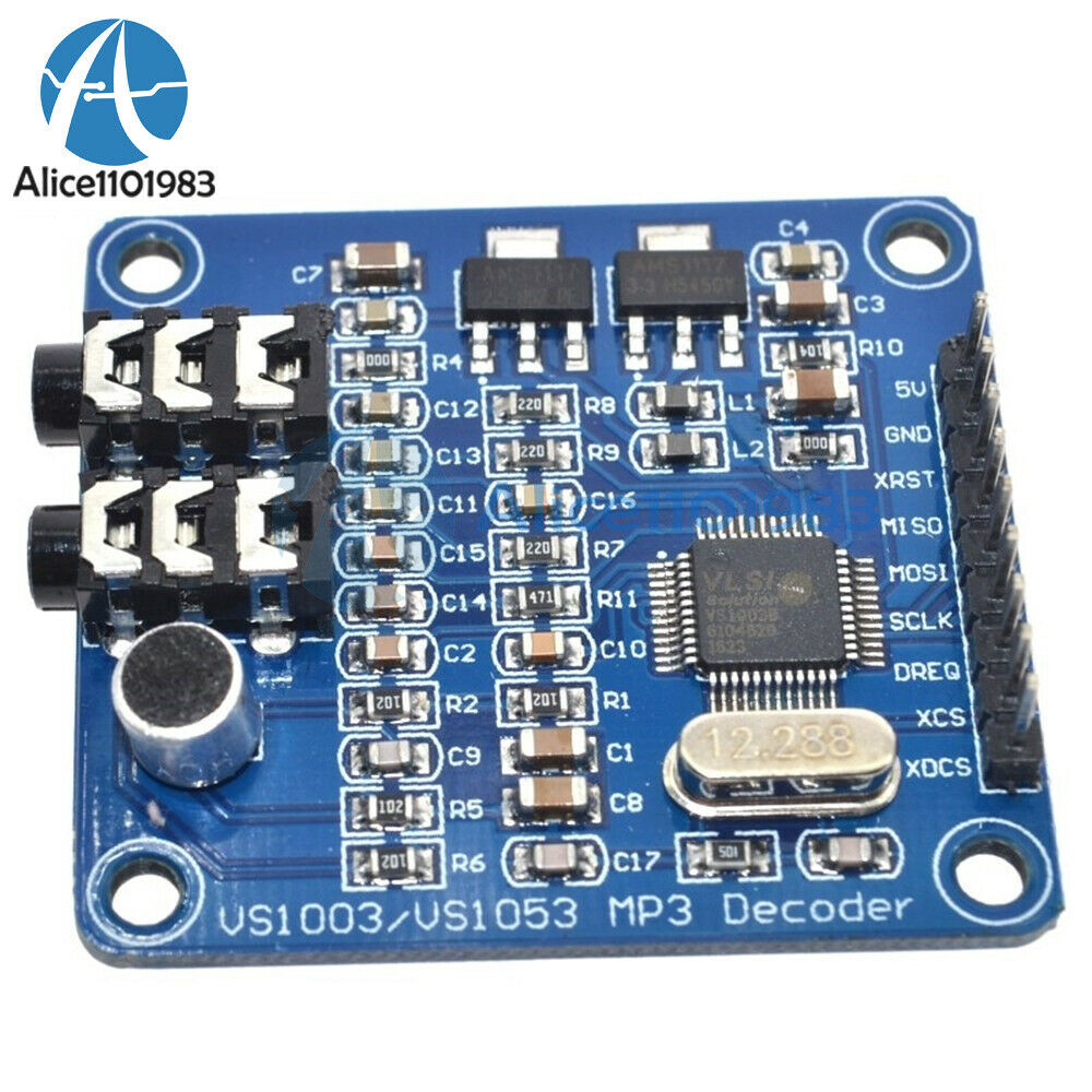 2PCS VS1003B MP3 Decoding Carrier Microphone Development Board STM32 Module
