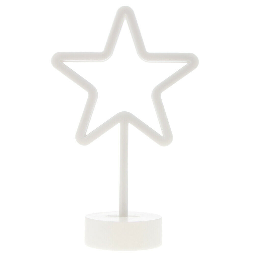 Star LED Night Light Desk Light Lamp with Holder Kids Room Party Decoration