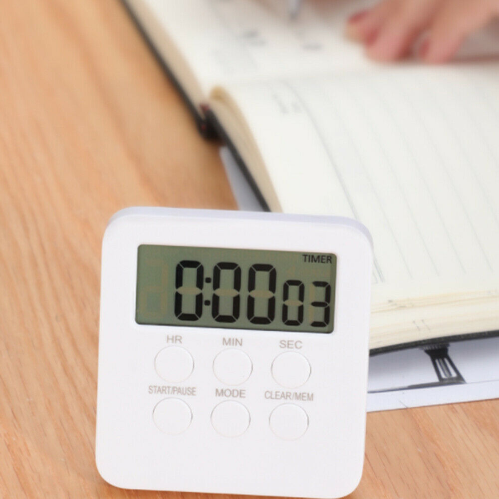 Magnetic Digital Kitchen Timer Loudly Alarm  Display Multi-Function Clock Timer