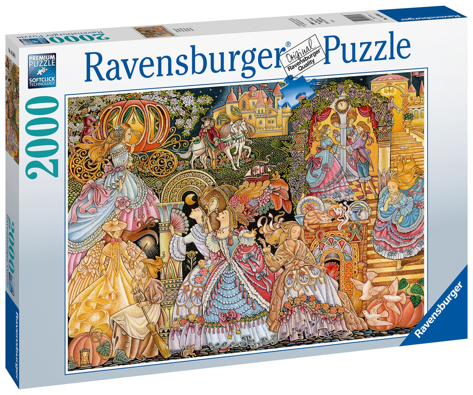 16568 Ravensburger The Glass Slipper Jigsaw Puzzle 2000 Pieces Age 12 Years+