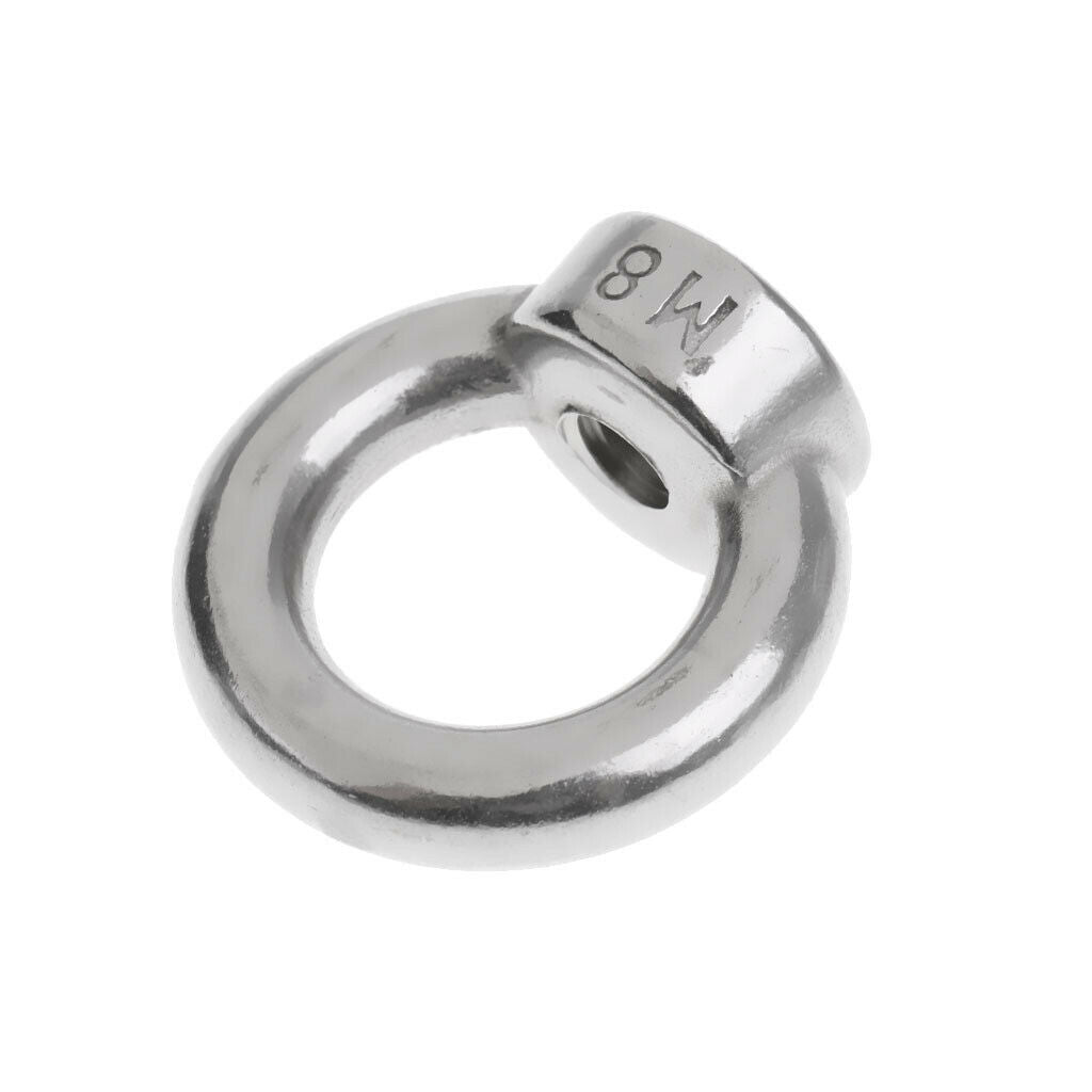 M8 M10 304 Stainless Steel Lifting Eye Nut Ring Shape Nuts Perfect for Many