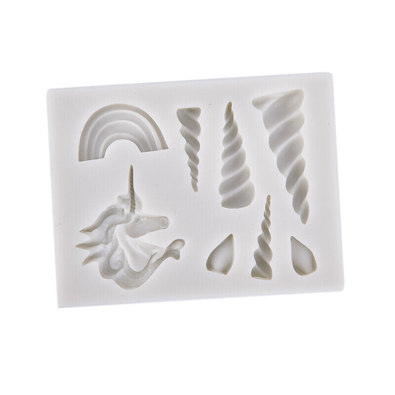 unicorns cloud horn ears silicone molds Decorating Cupcake Gumpaste fonda.l8