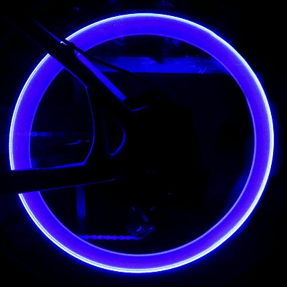 8X Bike Bicycle Car Wheel Motorcycle Tire Cap Neon Lamp LED Flash Light U