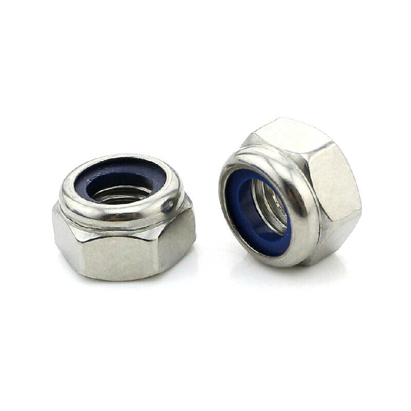M3 M4 M5 M6 M8 M10 M12 Stainless Steel Nylon Insert Lock Nut Combination 165Pcs