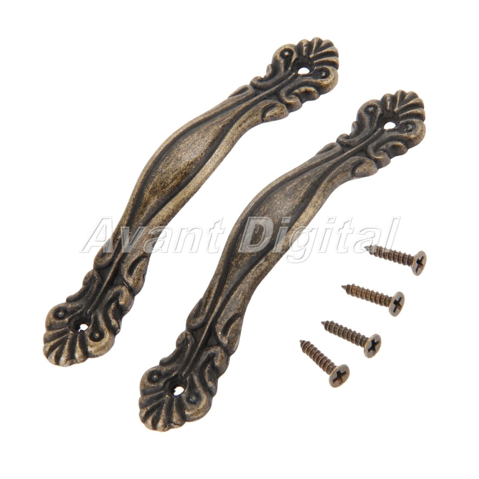 2pcs Elegant Furniture Door Knobs Cupboard Drawer Cabinet Pull Handles Hardware
