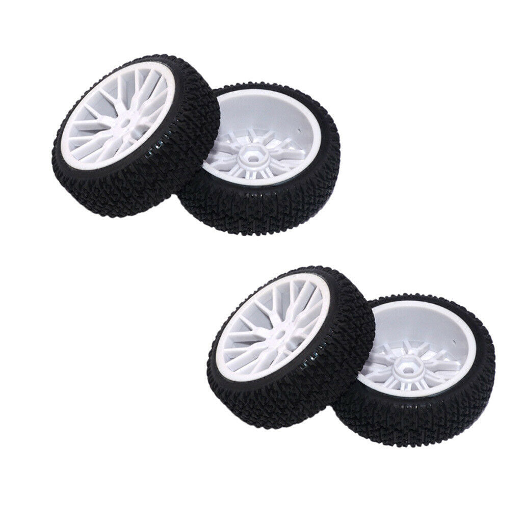 4Pc 1/16 Tire  Car Tires Buggy Tyre Wheel for RC HPI HSP   Wltoy
