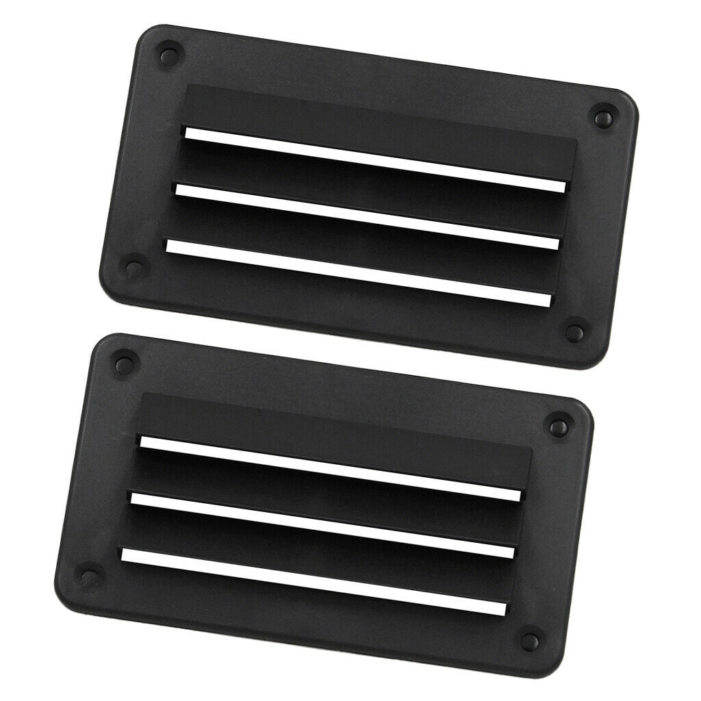 2x Plastic Car Louvered Ventline Air Vent for Caravan RV Boat Marine