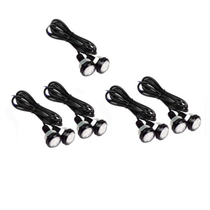 10pcs Blue 12V 5W Eagle Eye LED Daytime Running DRL Backup Light Car Rock Lamp