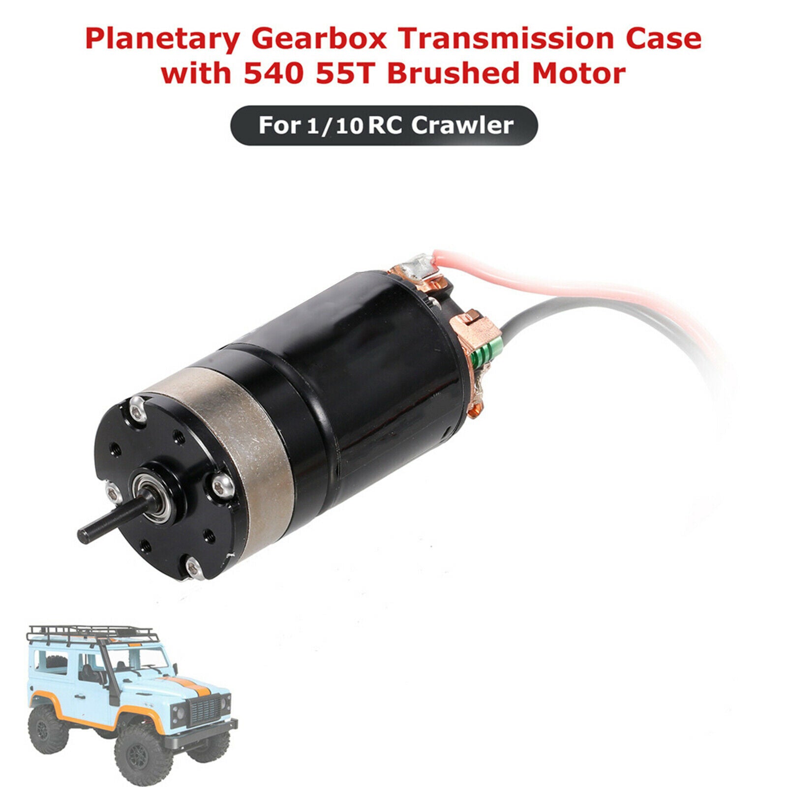 Metal 55T 540 Brushed Motor for SCX10 1/10 RC Crawler Car Update Accessories