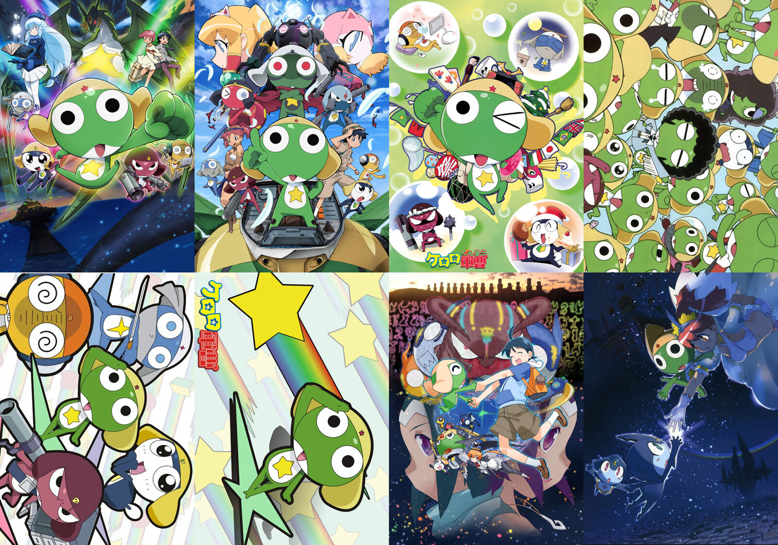 Keroro Gunsou Sergeant Frog Polypropylene 8 Pieces Wall A3-poster