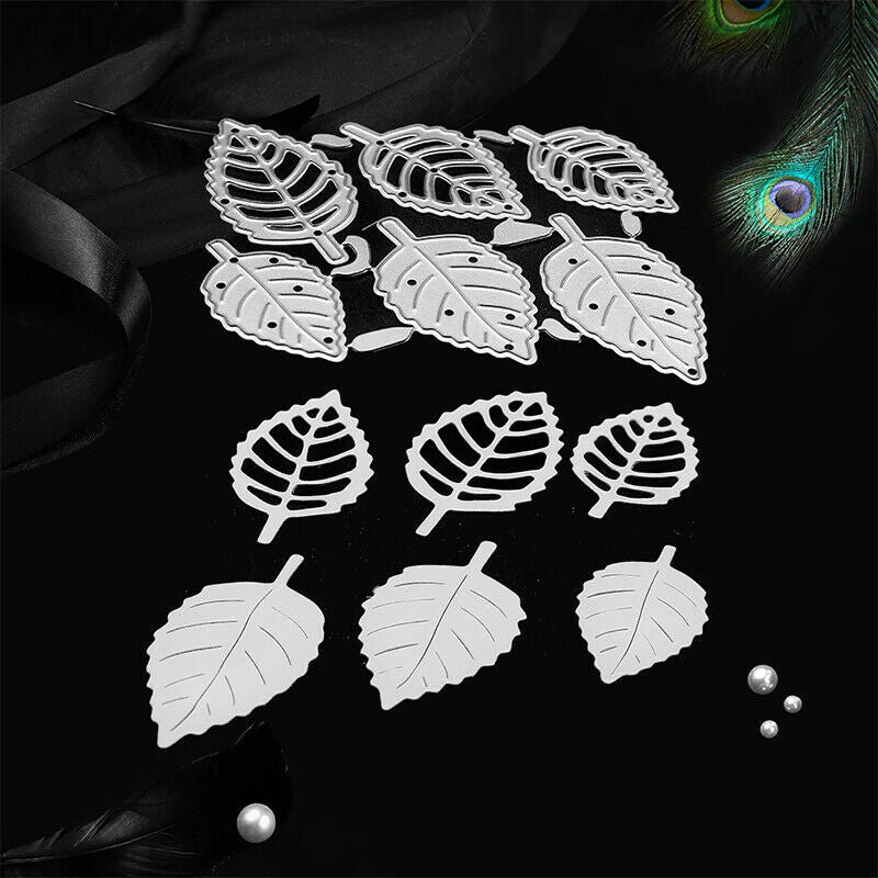 6 PCS carbon steel cutting die leaves die cut scrapbooking album marking .l8