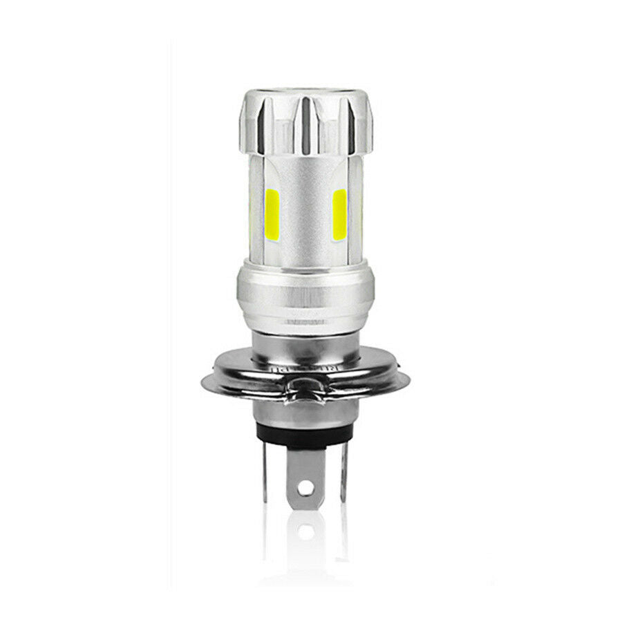 Aviation Aluminum Radiator Super Bright White H4 LED Bulb Motorcycle Headlight