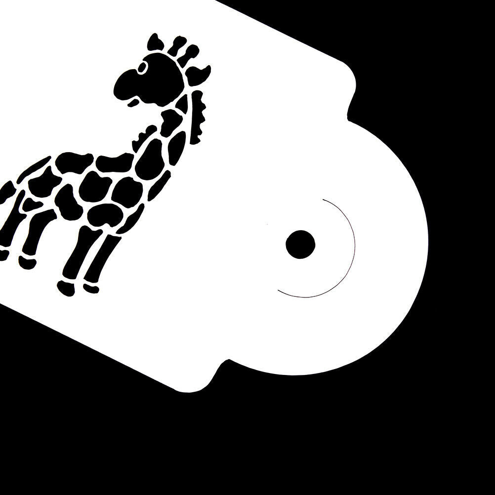 Giraffe Zebra Monkey Lion Cake Stencil Airbrush Painting Mold Cookie Mouss.l8