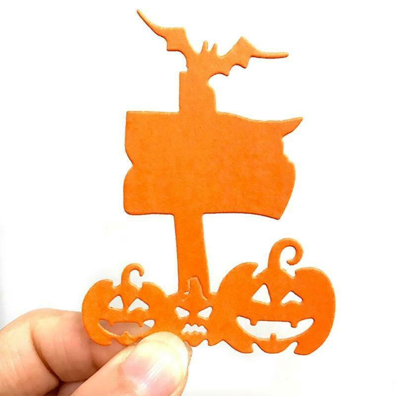 Halloween Pumpkin Sign Metal Cutting Dies Stencil DIY Scrapbooking Album Paper