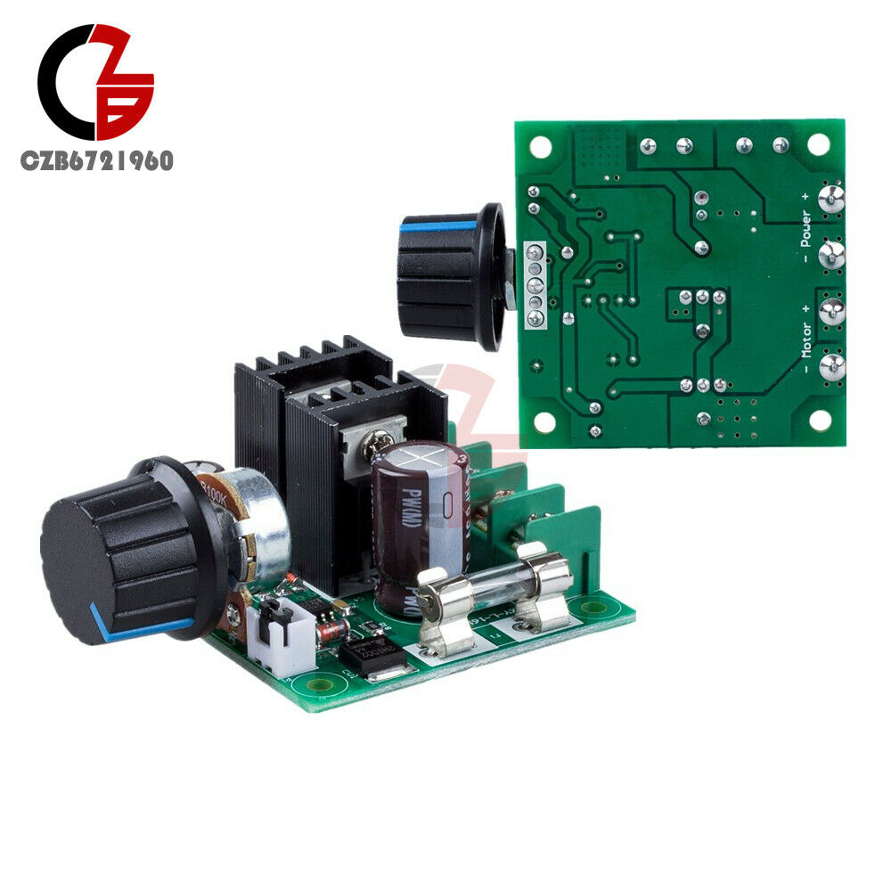 2PCS 10A PWM DC Motor Speed Switch Controller Voltage Regulator Dimmer 12V~40V