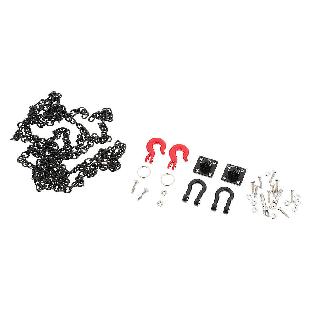 RC Crawler 1/10 Tow Hook Trailer Chain Shackle Bracket for Axial SCX10