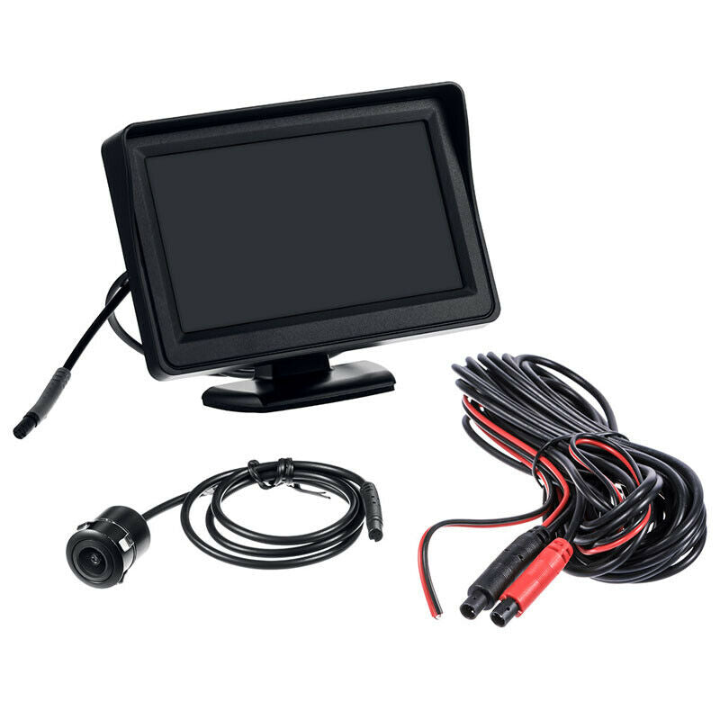 4.3" Car LCD Display Rearview Monitor Reverse w/1080P Night Vision Backup Camera