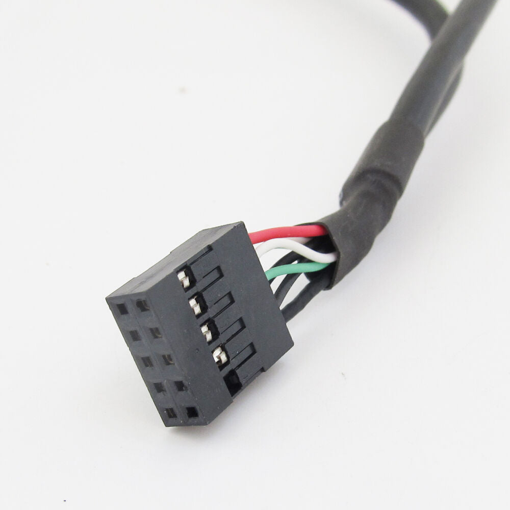 20pcs 0.5M 2 Port USB A Female to Internal 2x5 way  9 Pin Header Adapter Cable