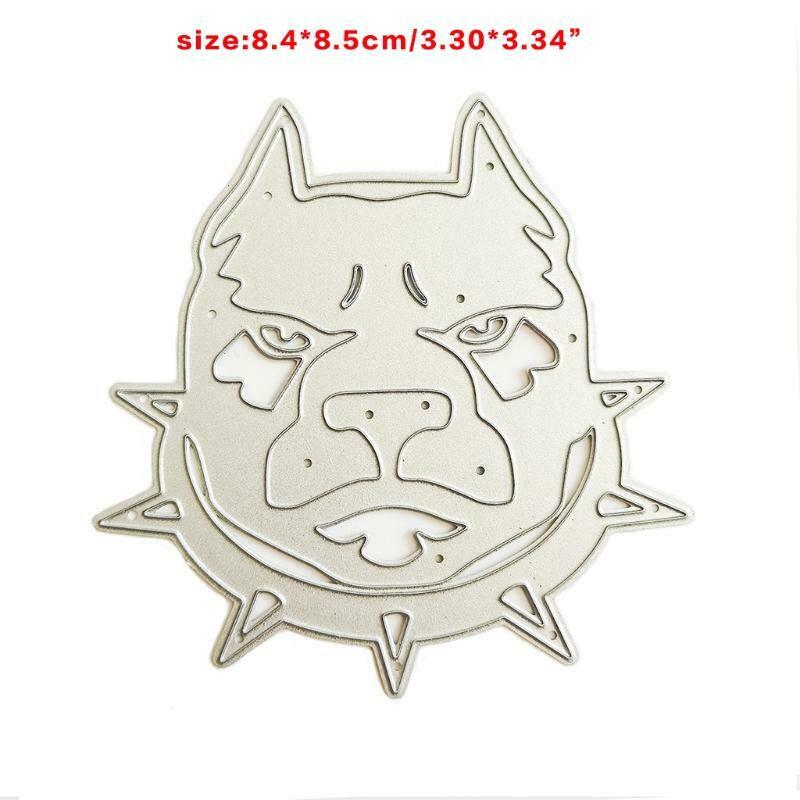 Collar Dog Head Carbon Steel Cutting Dies DIY Scrapbooking Photo Album Embossing