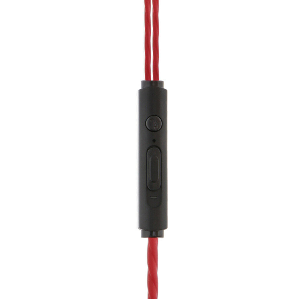 Dual Moving Coil 3.5mm Wired Sports In-Ear Headsets Stereo Earphones Earbuds