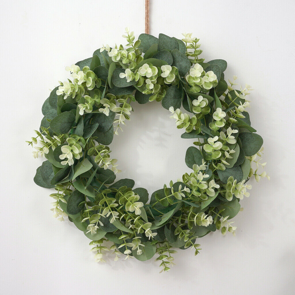 17inch Natural Door Wreath Home Front Door Garland for Festival Celebration