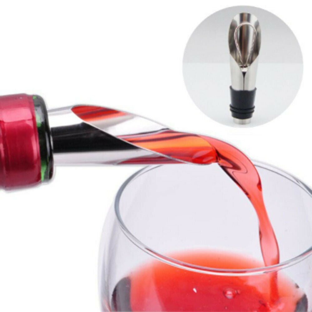 3pcs Wine Stopper Pouring Device Dual Wine Bottle Stopper Guide Liquor Pourers