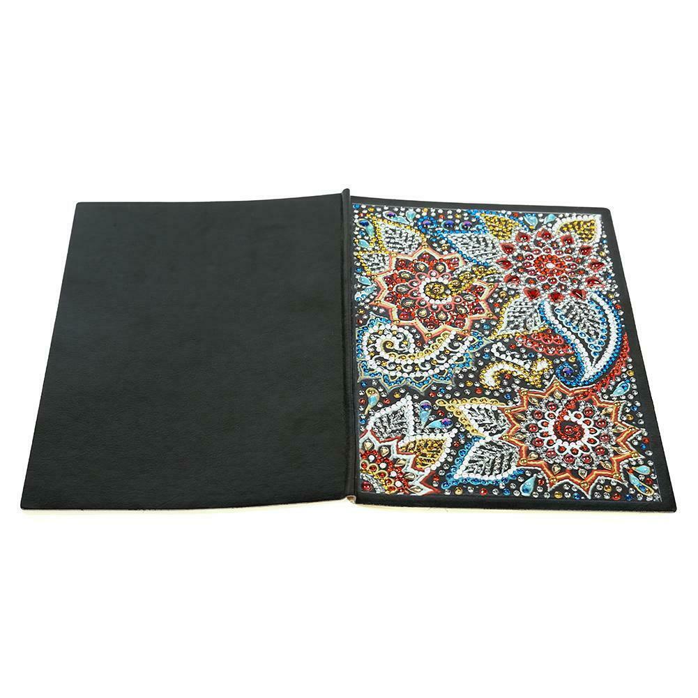 DIY Flower Special Shaped Diamond Painting 60 Pages A5 Notebook Diary Book @
