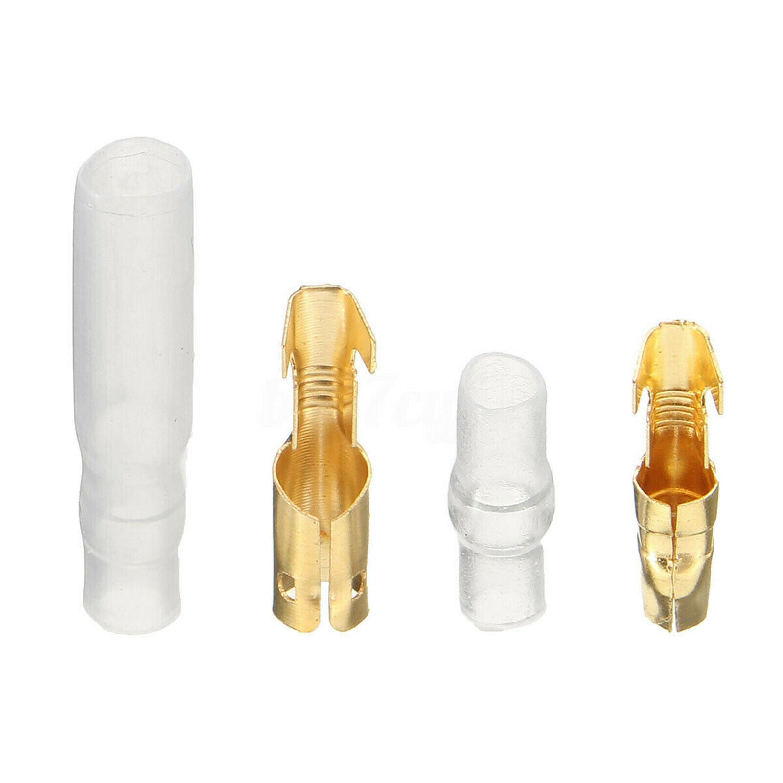 200 Pieces 4mm Motorcycle Bullet Male & Female Terminal Connector with