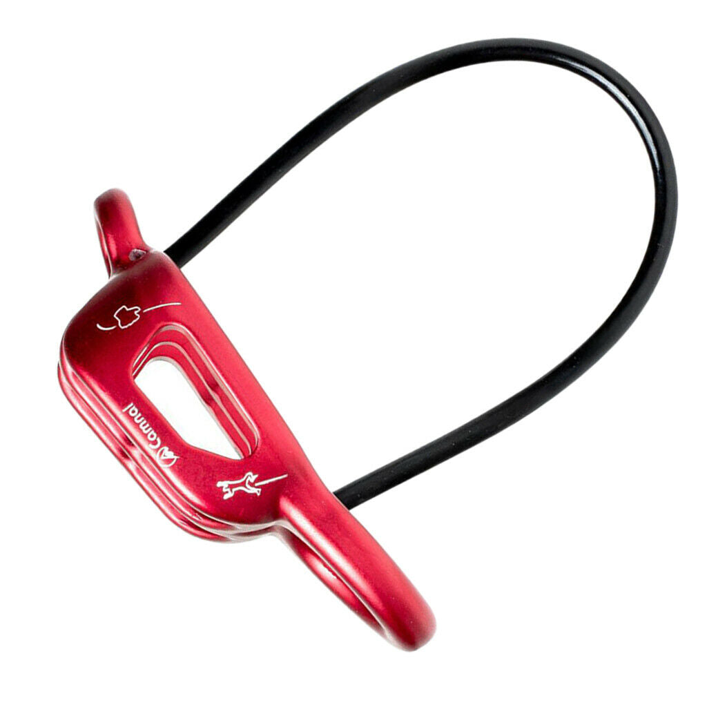 Rock Climbing Rappel Belay ATC Guide Belaying Device for 8-13mm Rope Red