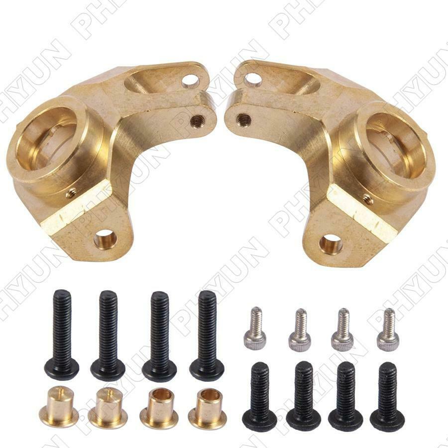 1 Pair Brass Metal Steering Knuckle For 1/10 RC Axial SCX10 II Front Axle 90046