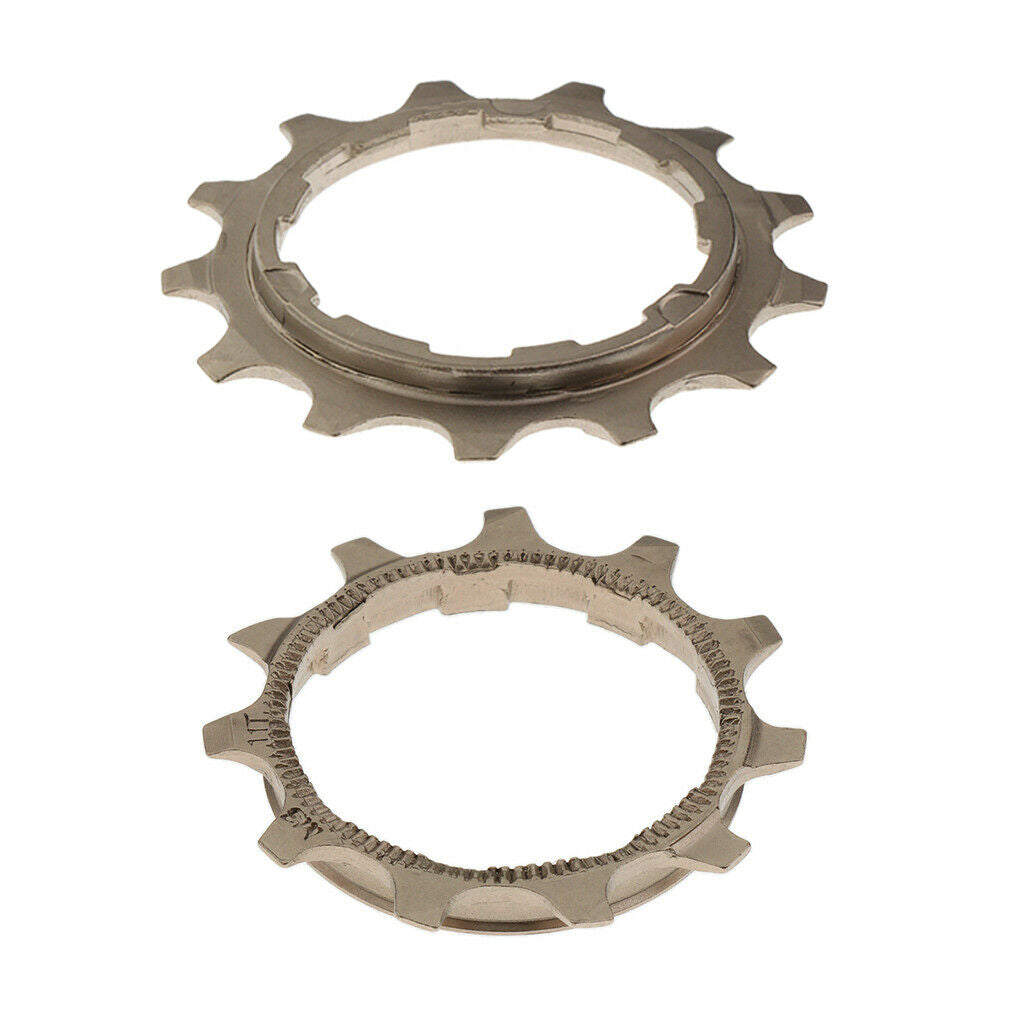 2 Packs Bicycle Parts Cassette Tooth Freewheel Sprocket 11T+13T Chainring