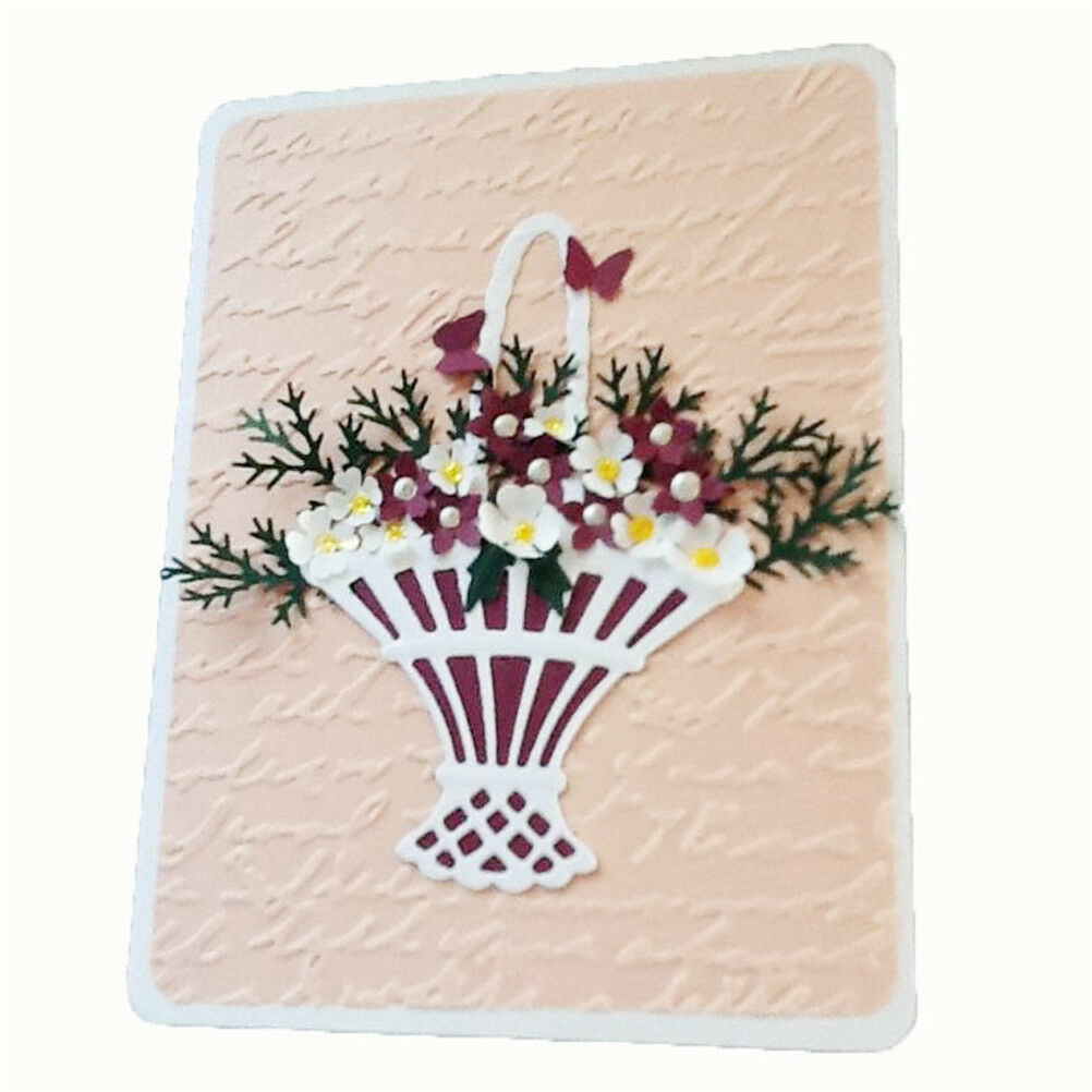 flower basket metal cutting dies stencil scrapbook album paper embossing .l8