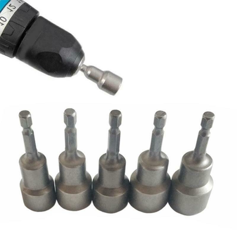 Screwdriver Set Bits Sets Tools Hex Socket Sleeve Nozzles 9pcs/set 1/4 Nut Drive