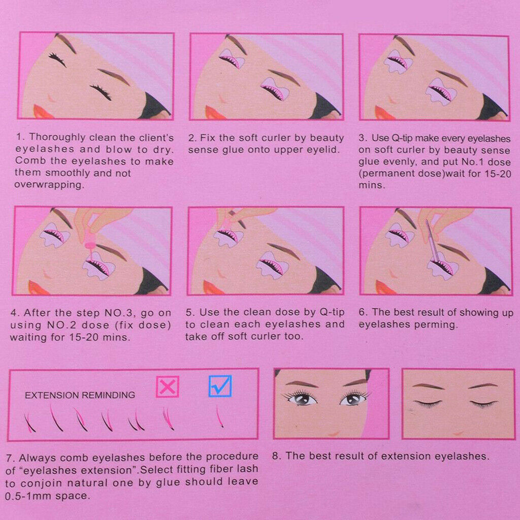 10 Pairs of Natural Long Artificial Eyelashes + 5 Pairs of Eyelash Shields