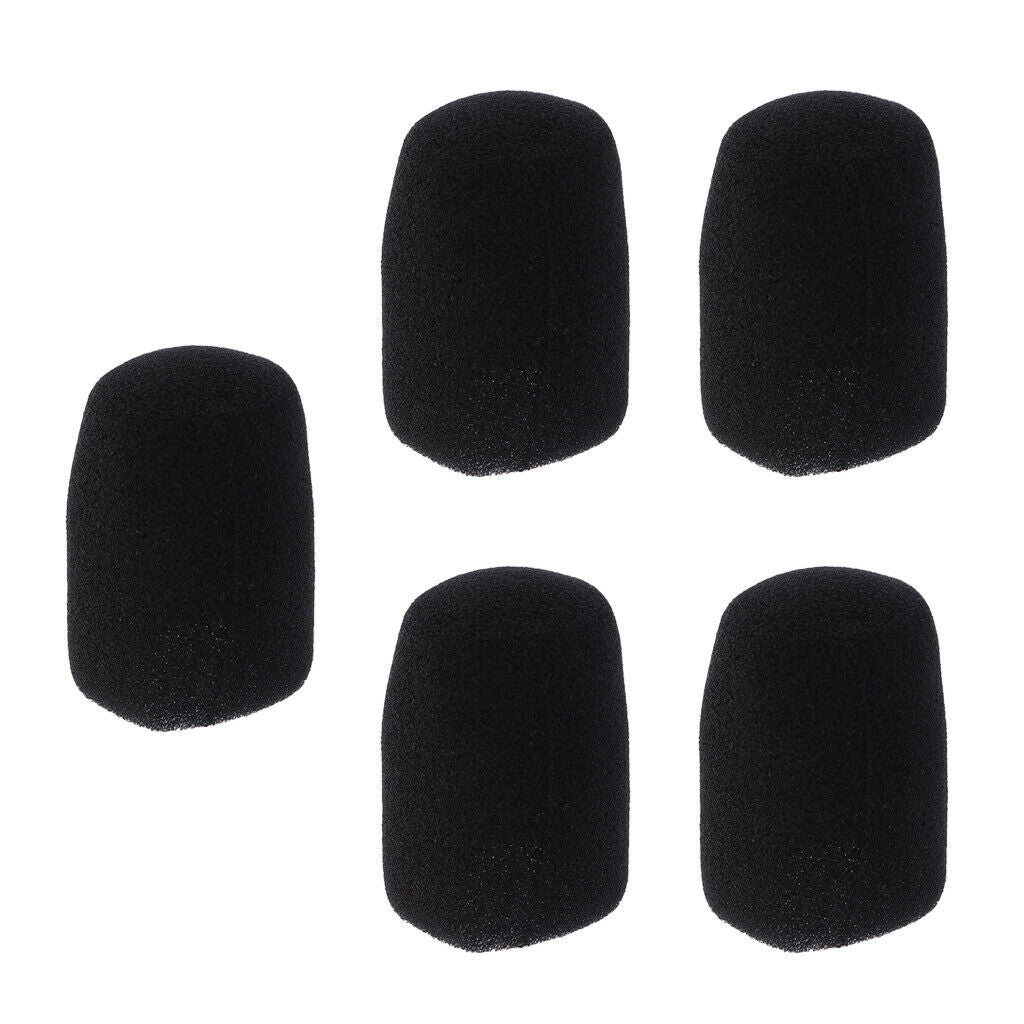 5 PCS Microphone Windshield Covers Mic Sponge Foam Cover Windscreen 5.3cm