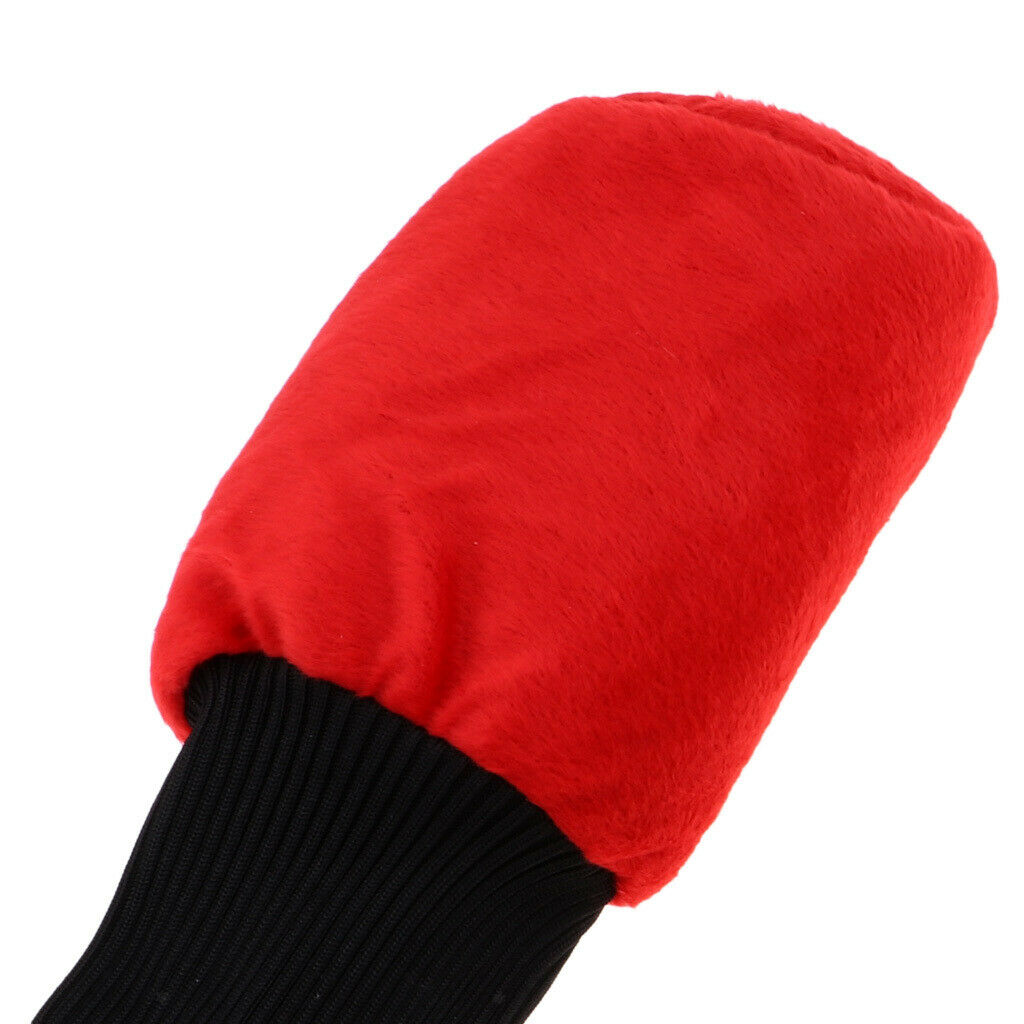 6x Long Neck Black Golf Club Head Cover Headcover with Ball Stamper Stamp