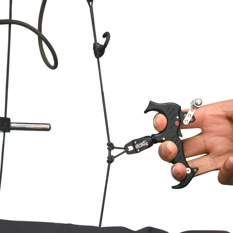Archery Bow Release Aids 3 or 4 Finger Grip Thumb Caliper Trigger Automatic
