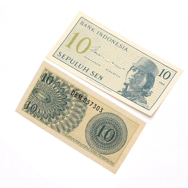 Indonesia 10 Sen Banknote Indonesia Paper Money great collection val.l8