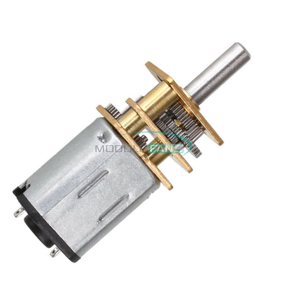 Micro Speed Reduction Gear Motor DC12V 600RPM Metal Gearbox Wheel Shaft