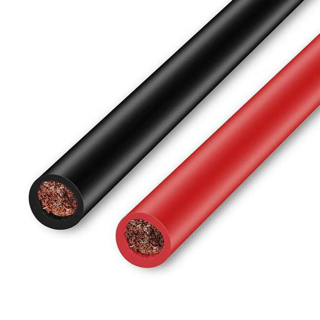 Copper Battery Ground Cable Terminal Kit Replacement 5 Gauge for RV Car Boat