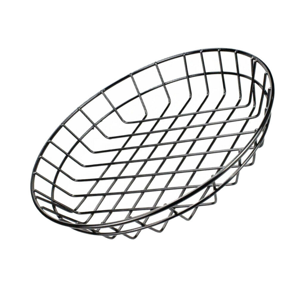2x S + L Metall Fast Food Baskets Restaurant For Hamburger Fries