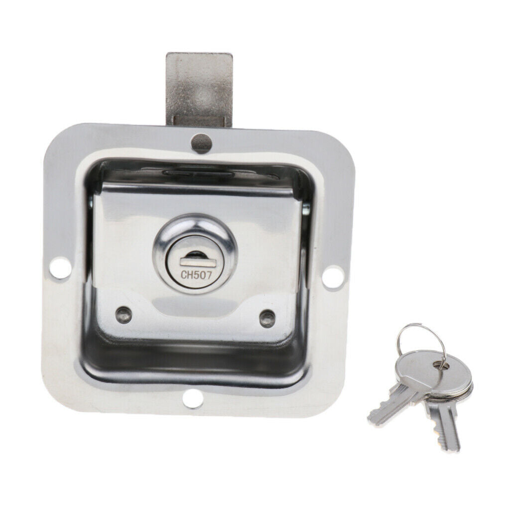 1 Piece Stainless Steel Folding Tool Box Kit Lock for Cars
