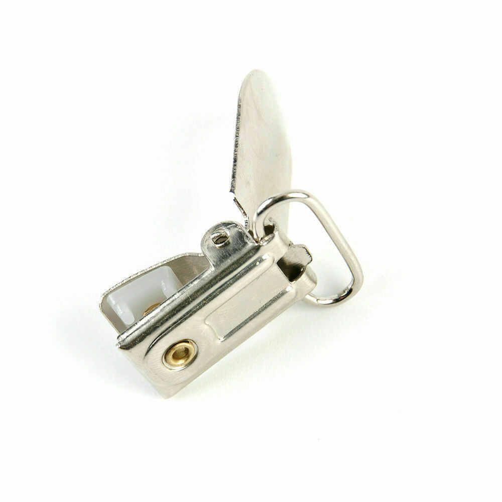 Lot 10X Metal Clips Insert Baby Pacifier Dummy Holders Pacifier Suspender Hook