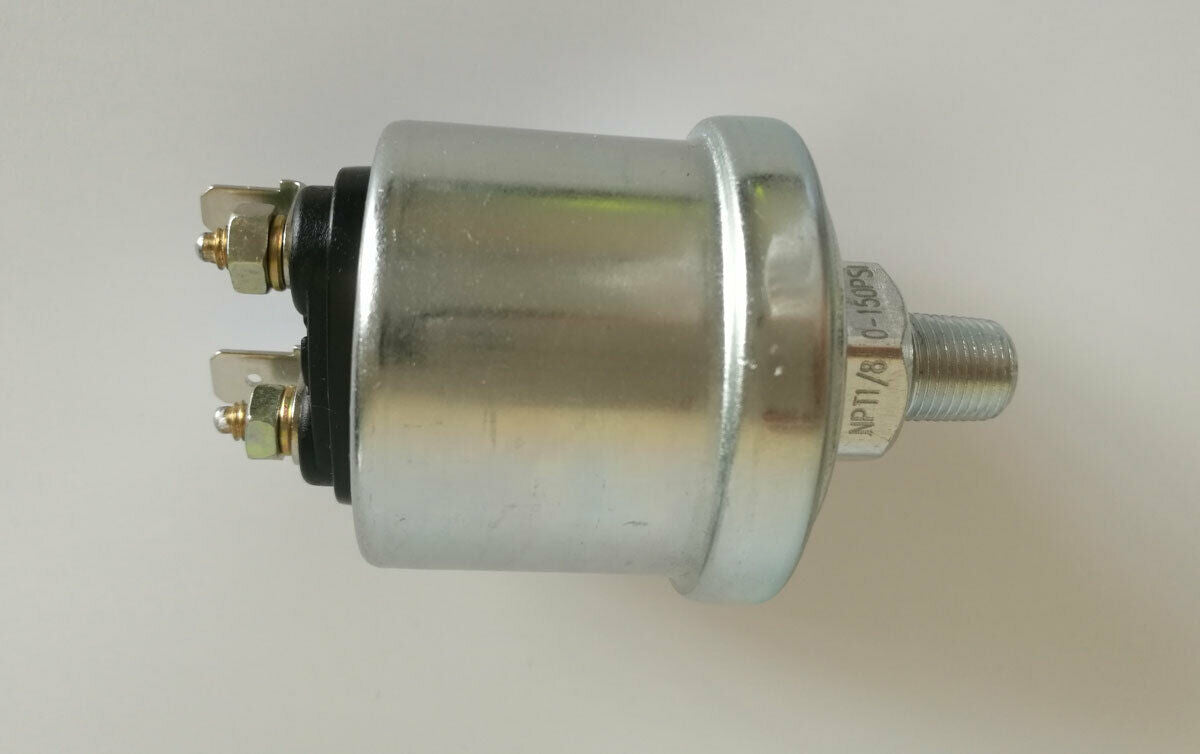 oil pressure senders 0-150 psi 10-180 ohms w/11 psi low alarm switch 1/8â€-27 NPT
